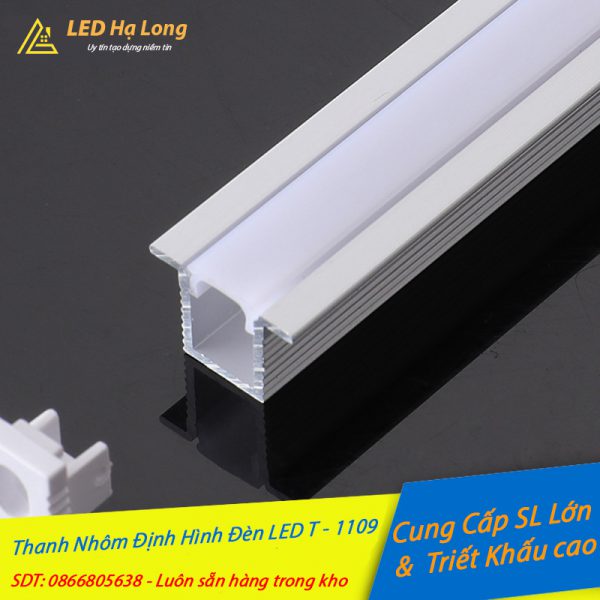 thanh nhôm định hình đèn led T1109