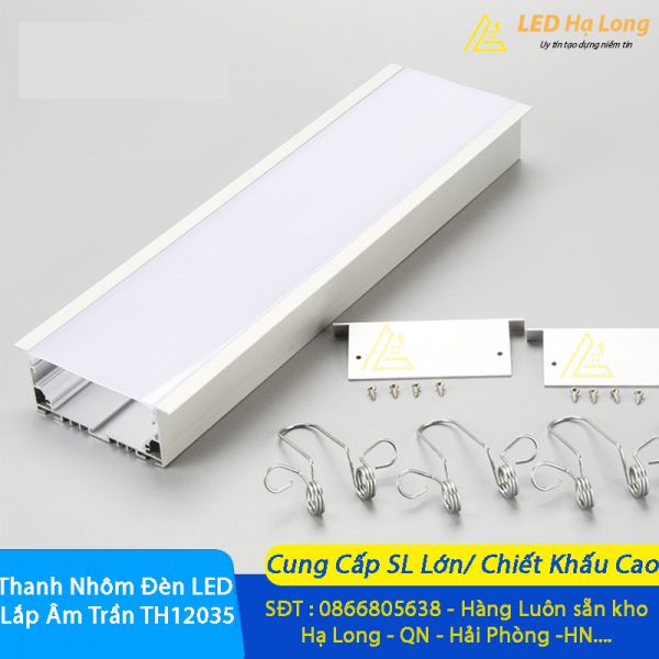 thanh nhôm định hình đèn led TH12035